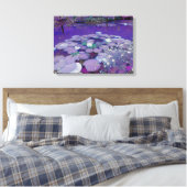Paarse Lake Dreaming Canvas Afdruk (Insitu (Slaapkamer))