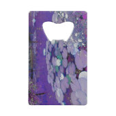Paarse Lake Dreaming Creditkaart Flessenopener (Voorkant)