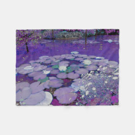 Paarse Lake Dreaming Fleece Deken