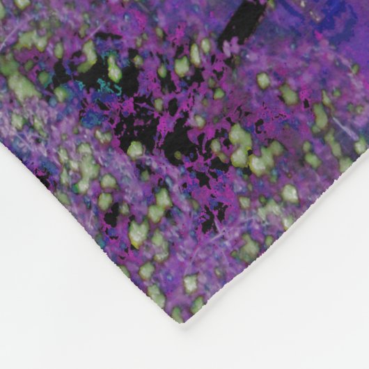 Paarse Lake Dreaming Fleece Deken (Hoek)