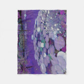 Paarse Lake Dreaming Fleece Deken (Voorkant)