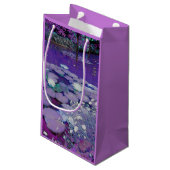 Paarse Lake Dreaming Klein Cadeauzakje (Achterkant Gekanteld)