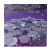 Paarse Lake Dreaming Tegeltje (Voorkant)