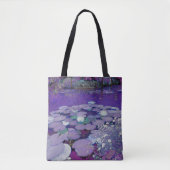 Paarse Lake Dreaming Tote Bag (Voorkant)