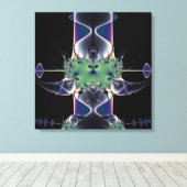 Paarse lamp canvas afdruk (Insitu (Houten vloer))