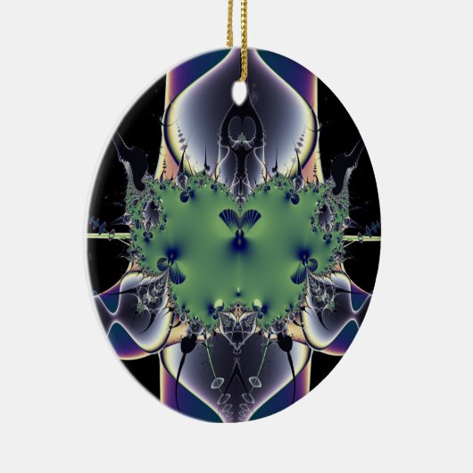 Paarse lamp keramisch ornament (Rechts)