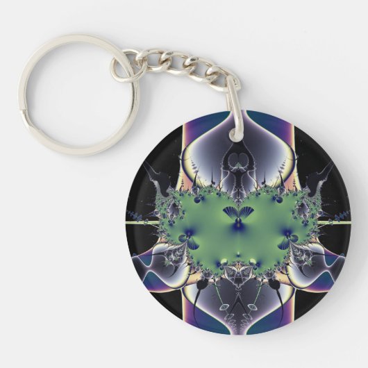 Paarse lamp sleutelhanger (Voorkant)