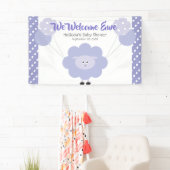 Paarse lamsballonnen Baby shower Schattige Kawaii Spandoek (Insitu)