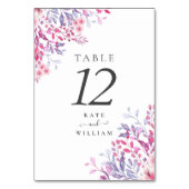 Paarse Land Wildbloemen Bloemen Kaart (Voorkant)