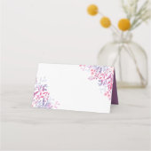 Paarse land Wildbloemen Plaatskaartje (Achterkant)