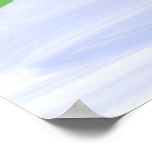 Paarse landscape poster (Hoek)