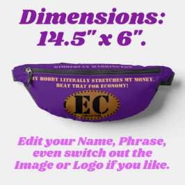 Paarse langwerpige munten/geperste penny collector heuptasje