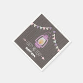 Paarse Lantaarn Verjaardagsservetten Servetten (Hoek)