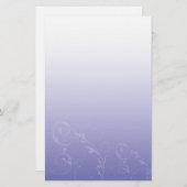  Paarse laptop Briefpapier (Voorkant / Achterkant)