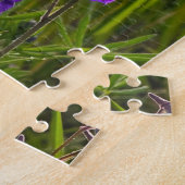 Paarse Larkspur in de avond Legpuzzel (Zijkant)