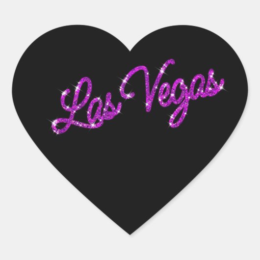 Paarse Las Vegas Sparkles Sticker (Voorkant)