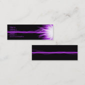 Paarse laserprinter mini visitekaartje (Voorkant / Achterkant)