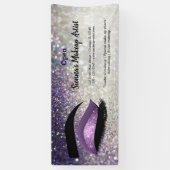 Paarse Lashes Eye Spandoek (Verticaal)