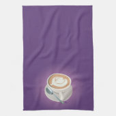 Paarse Latte Towel Theedoek (Verticaal)
