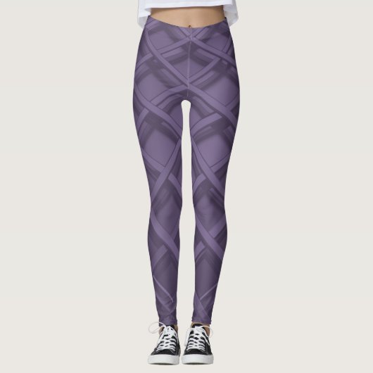 Paarse Lattice Leggings (Voorkant)