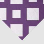 Paarse Lattice on White Tissue Paper Tissuepapier (Detail)