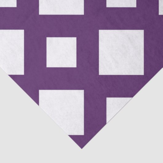 Paarse Lattice on White Tissue Paper Tissuepapier (Detail)