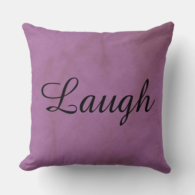 Paarse Laugh Decoratief Pillow Kussen (Voorkant)