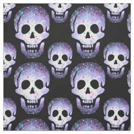 Paarse Laughing Skulls Cheeky Witch® Pagan Wiccan Stof