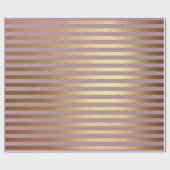 Paarse Lavande Plum Gold Stripes Lines Elegant Cadeaupapier (Vlak)