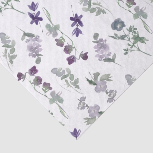 Paarse Lavendarbloemenverpakking voor kleine bedri Tissuepapier (Detail)