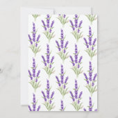 Paarse Lavendel Antiek Lijst Sweet 16 Verjaardag Kaart (Achterkant)