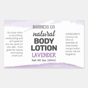 Paarse Lavendel aquarel Wraparound Label