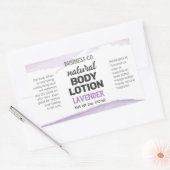 Paarse Lavendel aquarel Wraparound Label (Envelop)