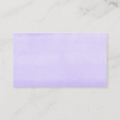 Paarse lavendel ballonvaarder baby shower diapertr informatiekaartje (Achterkant)