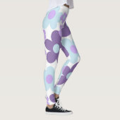 Paarse Lavendel Blauwe Daisies Retro Dream #1 #ret Leggings (Rechts)
