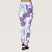 Paarse Lavendel Blauwe Daisies Retro Dream #1 #ret Leggings (Achterkant)