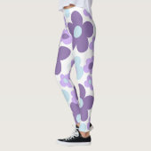Paarse Lavendel Blauwe Daisies Retro Dream #1 #ret Leggings (Links)