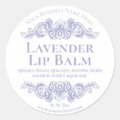  Paarse lavendel bloeien lippenbalsem labels (Voorkant)