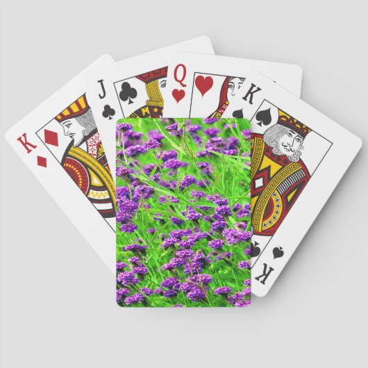 Paarse_Lavendel_Bloeit_, Pokerkaarten (Achterkant)