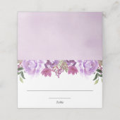 Paarse lavendel bloem elegante plaatskaart plaatskaartje (Buitenkant ongevouwen)