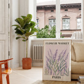 Paarse Lavendel Bloem Waterverf Bloemen Wandkunst Poster