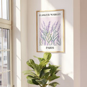 Paarse Lavendel Bloem Waterverf Bloemen Wandkunst Poster