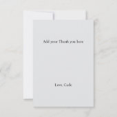 Paarse Lavendel Bloemen Dank u Baby shower Kaart (Achterkant)