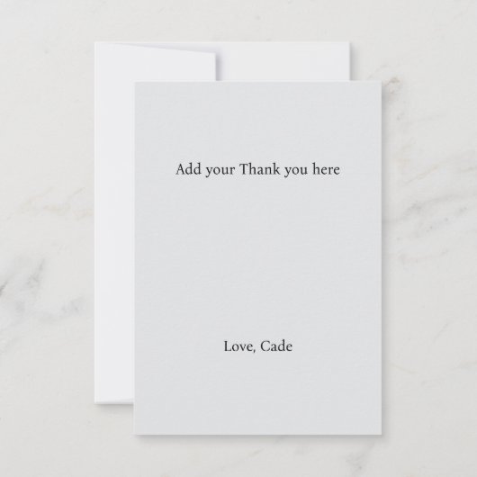 Paarse Lavendel Bloemen Dank u Baby shower Kaart (Achterkant)