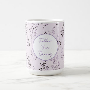 Paarse Lavendel Bloemen Koffiemok