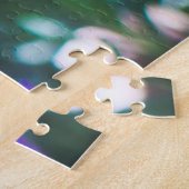 Paarse lavendel bloemen legpuzzel (Zijkant)