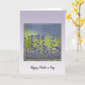 Paarse Lavendel Bloemen Mooie Momenten Kaart (Gele Bloem)