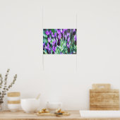 Paarse lavendel bloemen poster (Keuken)