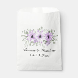 Paarse Lavendel Bloemen Script bruiloft Bedankzakje