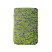 Paarse lavendel bloemen weide badmat (Voorkant Verticaal)